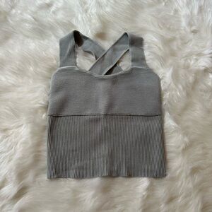 grey a&f ottoman sweater tank